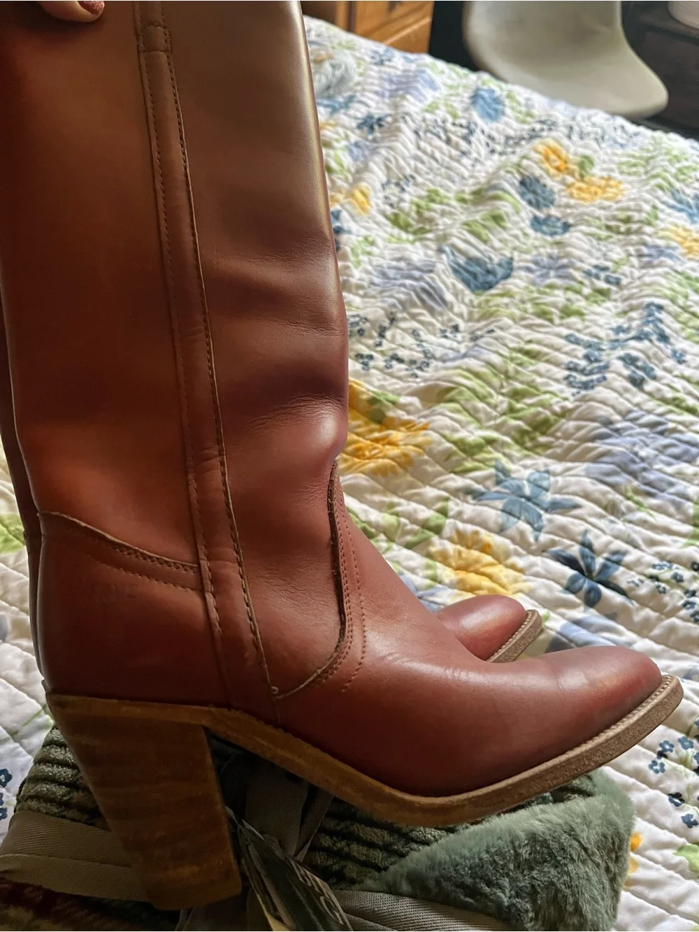 Frye Women's Over-the-Knee Leather Boots in Rich Burgundy